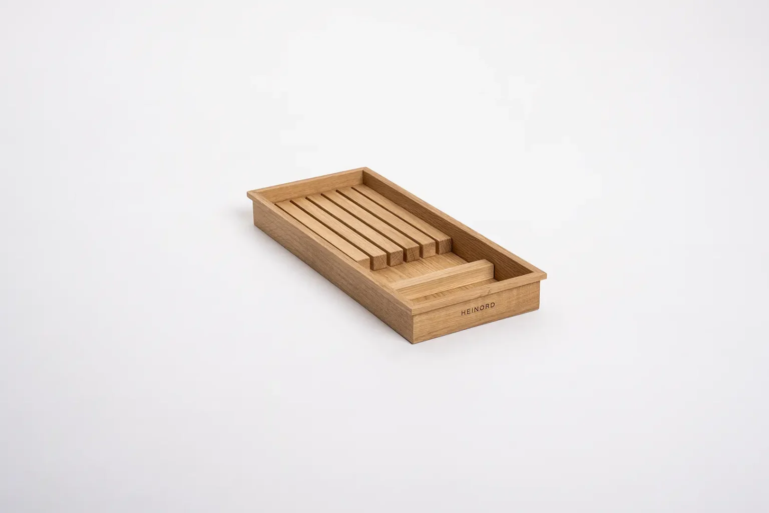Wkład drewniany 20 cm z organizerem na noże